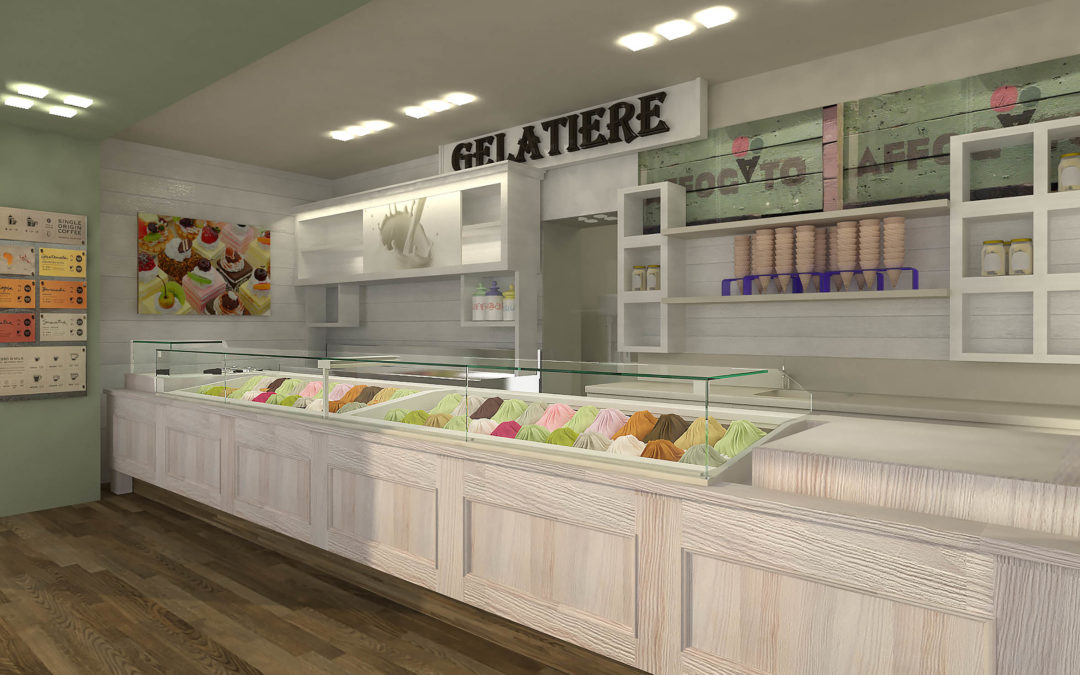 Gelateria Rivoli progetto sui materiali.